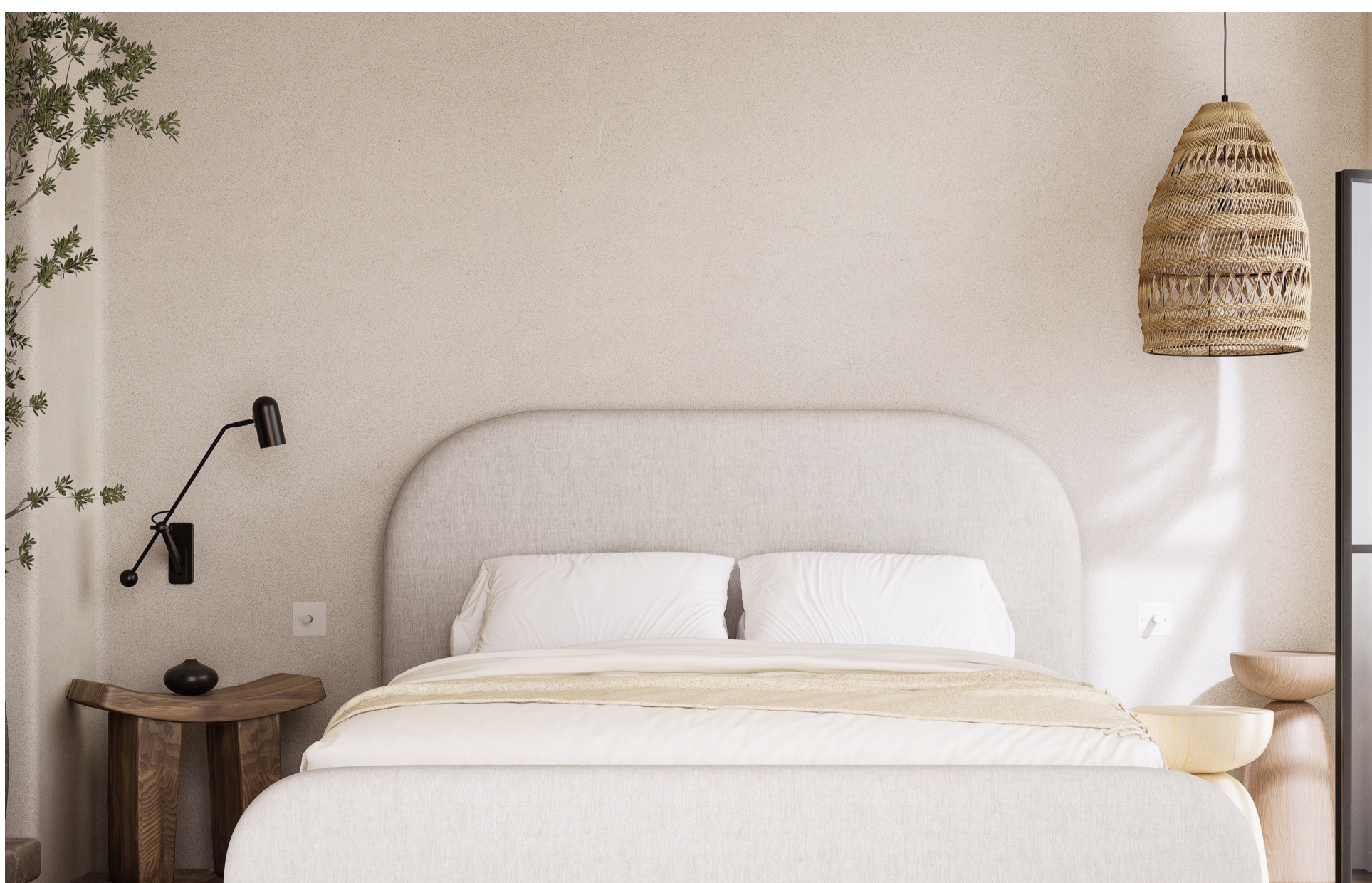 Cama Amalfitana em ambiente