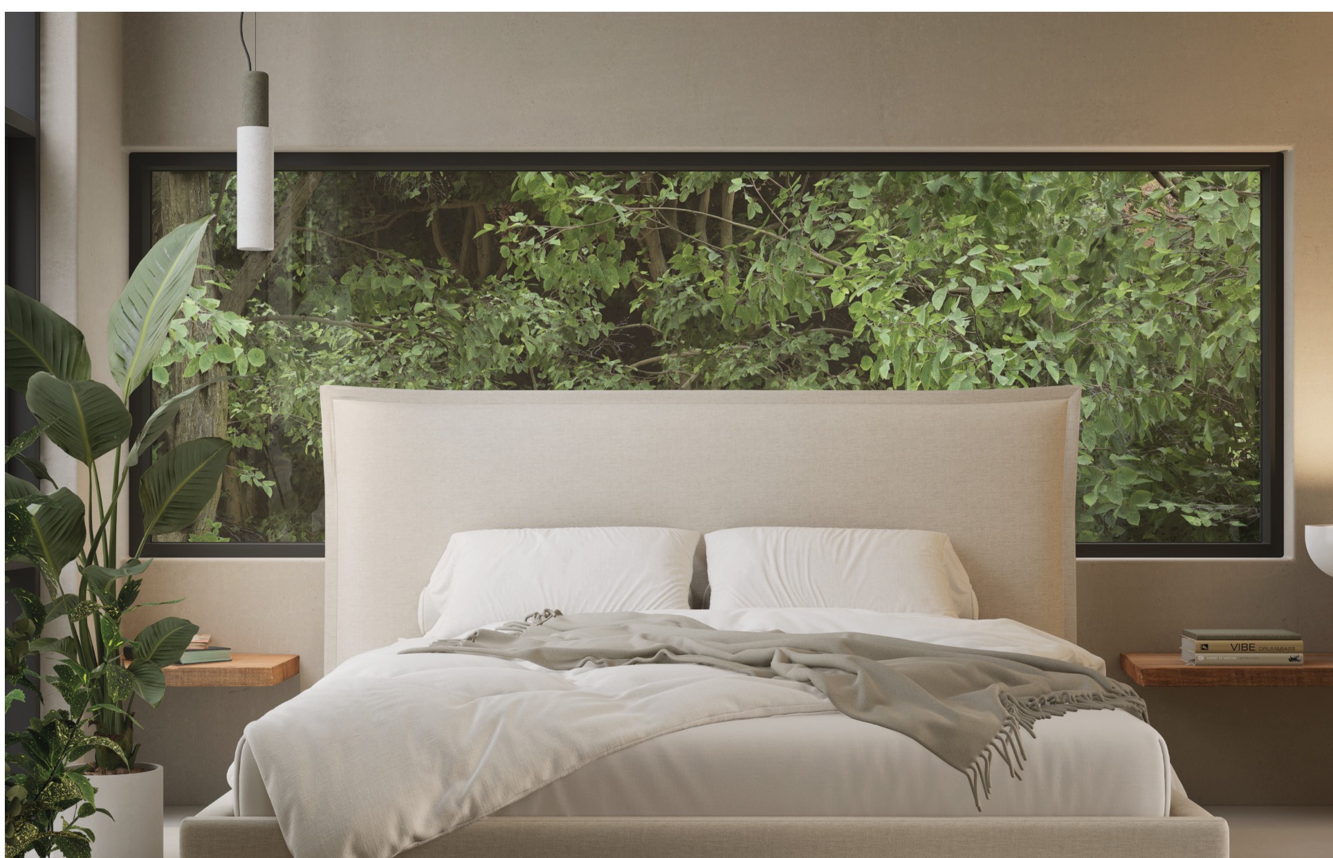 Cama Flora em ambiente