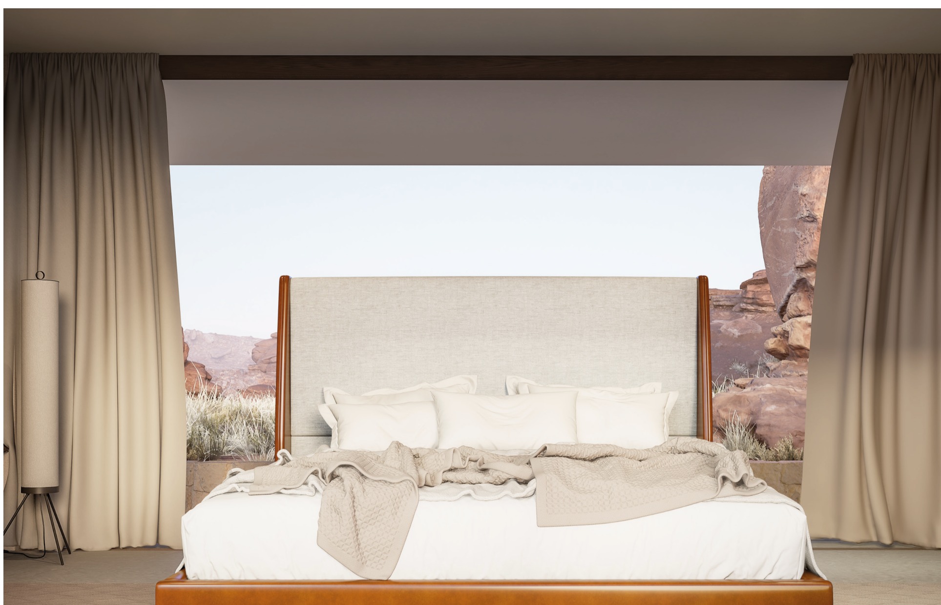 Cama Utah em ambiente