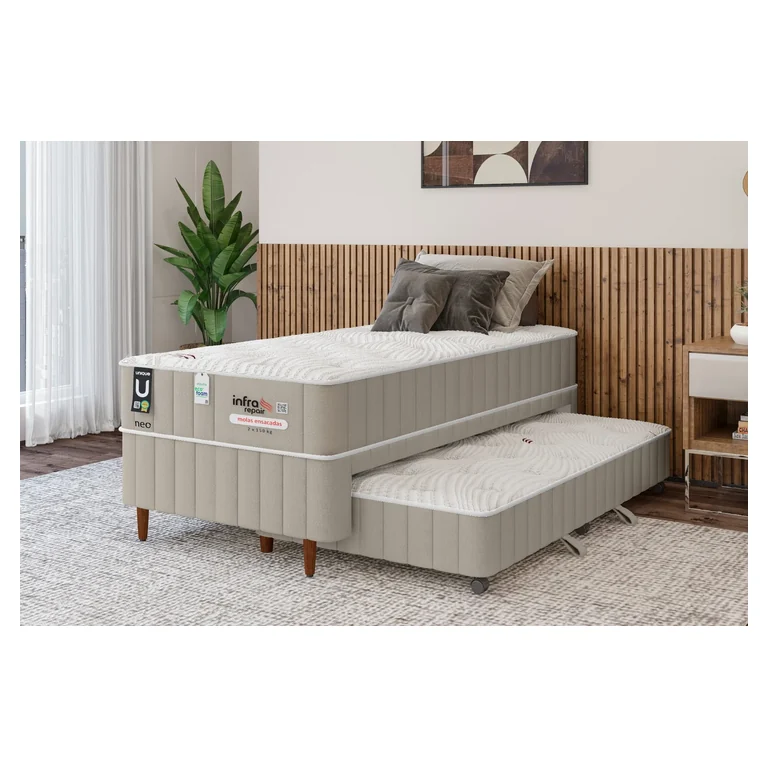 Cama com colchão Neo em ambiente